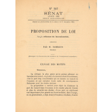 Sénat. Proposition de loi Sur la réforme du baccalauréat.