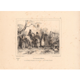 Alphabet moral et philosophique à l'usage des petits et des grands enfans. V. Vivandière. La vivandière française a la coeur bon... elle est fraîche à toucher.