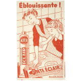 Buvard publicitaire. Pâte Éclair Acier.