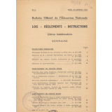 Bulletin Officiel de l'Education Nationale. Lois - Règlements - Instructions. N°5, jeudi 29 janvier 1959