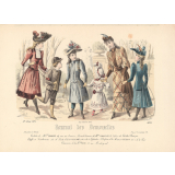 Costumes. Modèles de vêtements. 