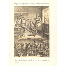 Le Père de Coquecigrue l'envoyait rondement à l'école. Ou les élèves du père Hurlard se conduisaient fort mal.
