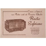 Buvard publicitaire. Radio Sylviane.