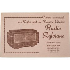 Buvard publicitaire. Radio Sylviane.