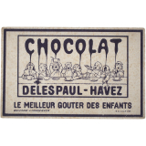 Buvard publicitaire. Chocolat Delespaul-Havez. Le meilleur goûter des enfants.