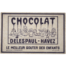 Buvard publicitaire. Chocolat Delespaul-Havez. Le meilleur goûter des enfants.