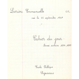 Cahier du jour