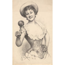 Jeune fille au bilboquet. 