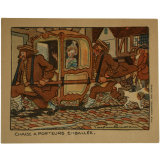 Cartes réclame. Phosphatine Falières. Les vieux moyens de locomotion.