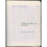Cahier de leçons de français