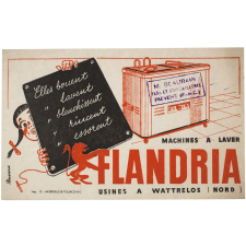Buvard publicitaire. Machines à laver Flandria.