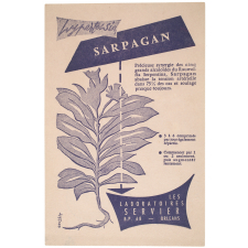 Buvard publicitaire. Sarpagan.