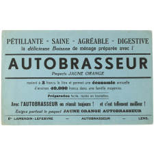 Buvard publicitaire. L'Autobrasseur.