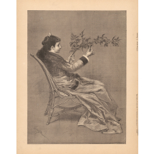 Jeune fille à la branche de cerises. 