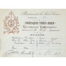Billet de récompense hebdomadaire.