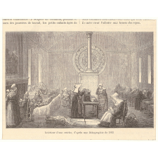 Intérieur d'une crèche.