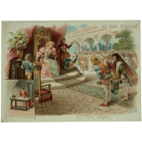 Cartes réclame. Au Bon Marché. Le Nain Jaune.
