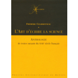 L'art d'écrire la science. Anthologie de textes savants du XVIIIe siècle français