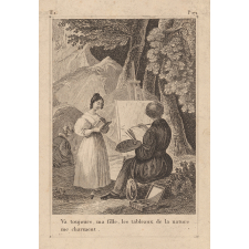 Va toujours, ma fille, les tableaux de la nature me charment. La psyché des jeunes personnes de A. E. Saintes.