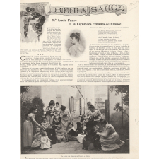 Melle Lucie Faure et la Ligue des Enfants de France. Bienfaisance.