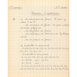 Cahier d'exercices de mathématiques