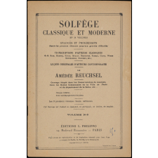 Solfège classique et moderne en 18 volumes gradués et progressifs depuis les premiers éléments jusqu'au grandes difficultés : transcriptions d'auteurs classiques (J.- S. Bach, Haendel, Haydn, Mozart, Beethoven, Rameau, Glück, Weber, Mendelssohn, Schubert, etc.), leçons originales d'auteurs contemporains. Volume n° 6