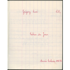 Cahier du jour