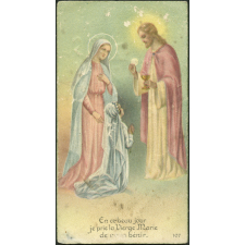 Image religieuse. En ce beau jour je prie la Vierge Marie de vous bénir.