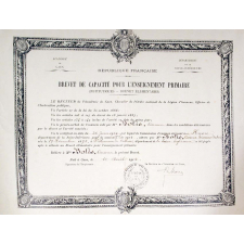 Brevet de Capacité pour l'Enseignement Primaire (Institutrices.-Brevet Elémentaire.).