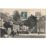 Gourbesville - L'Eglise et L'Ecole des Garçons.