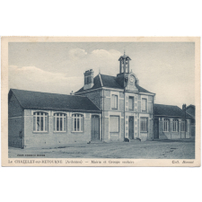 Le Châtelet-sur-Retourne (Ardennes) - Mairie et Groupe scolaire.