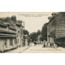 110 - Bacqueville (S.-Inf.) - Route St-Laurent - Pensionnnat de jeunes Filles.