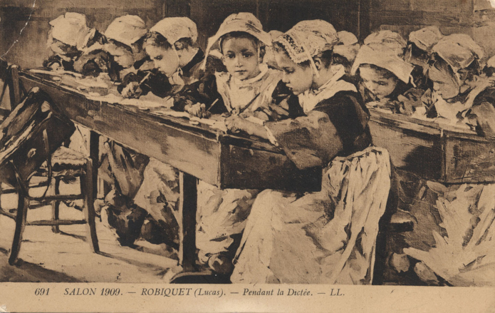 691 - Salon 1909 - Robiquet (Lucas) - Pendant la Dictée.