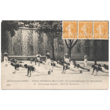 Joinville-le-Pont - Ecole Normale Militaire de Gymnastique et d'Escrime - 56 - Gymnastique éducative - Série des abdominaux.