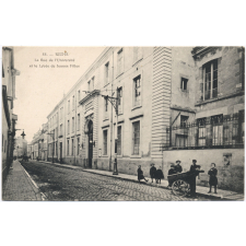 88 - Reims - La Rue de l'Université et le Lycée de Jeunes Filles.
