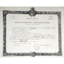 Brevet de Capacité pour l'Enseignement Primaire (Instituteurs-Brevet Supérieur).