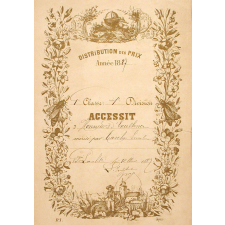 Ex-praemio . Distribution des prix. Année 1887.
