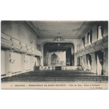 13 - Orléans - Pensionnat de Saint-Euverte - Salle des fêtes - Scène et Orchestre.