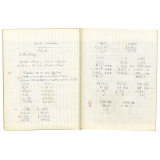 Cahier de devoirs mensuels.