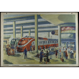 Tableau de vocabulaire. Dans un port. A la gare. 