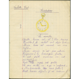Cahier de récitations.
