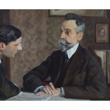 Portrait d'un musicien avec son élève