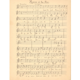 Cahier de musique. 