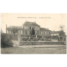 Fontaines-près-Toucy (Yonne) - La Mairie et les Ecoles.