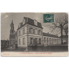7 - La Rivière St-Sauveur - L'Ecole des Filles et l'Eglise.