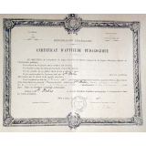 Certificat d'Aptitude Pédagogique. 