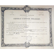 Certificat d'Aptitude Pédagogique. 