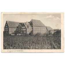 Schlettstadt - Neues staatl. Lehrerinnen-Seminar - Gesamtansicht - (Architekt: E. Weth, Schlettstadt) - Seitenansicht mit Direktorhaus.