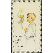 Image religieuse. Je crois, j'aime et j'espère.