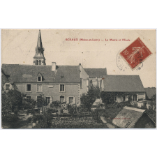 Sceaux (M.-&-L.) - La Mairie et l'Ecole.